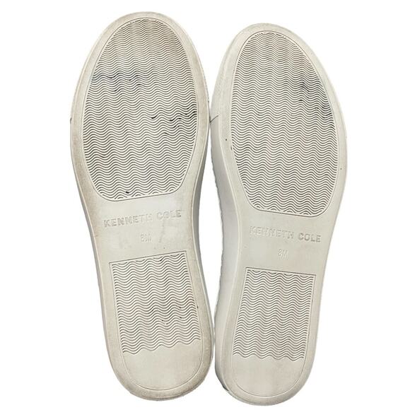 Kenneth Cole Women's Leather Sneakers Black Metallic 8 - Picture 9 of 10